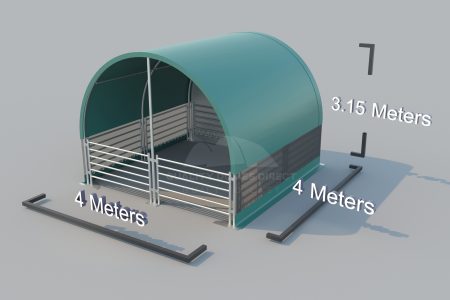 4x4 Livestock Shelter (4 X 4m X 3.1H)