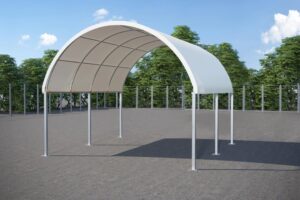 free-standing double row post kit shelter frame