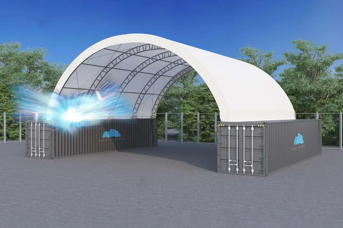 container dome shelter welded design